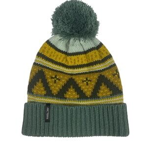 Arcteryx Fernie Toque Stocking Hat Pompom Green Gold Arc’teryx Winter Beanie